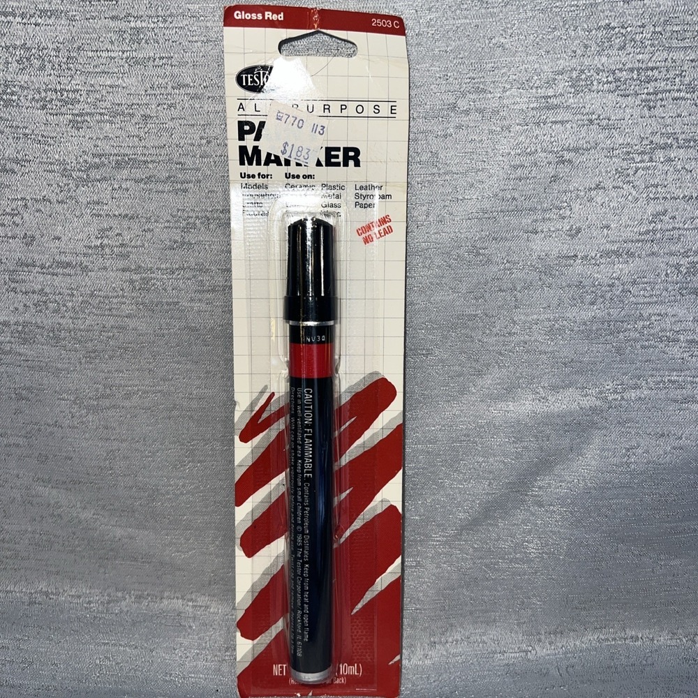 Testors All Purpose Paint Marker 2503 Gloss Red